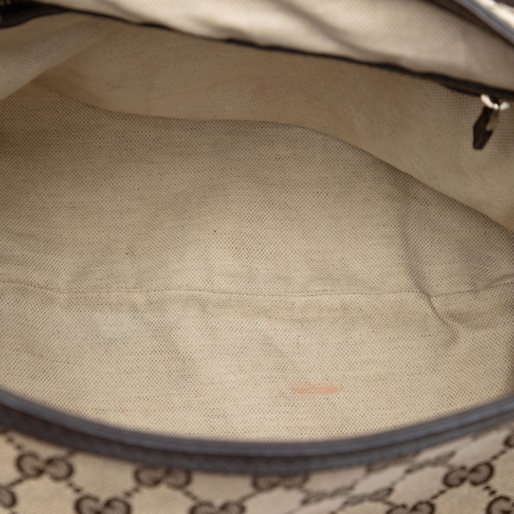 Pre-Loved Gucci Large GG Canvas Techno Horsebit Satchel - Picture 4 of 7